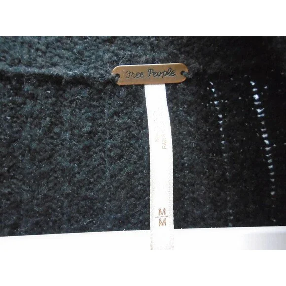 Free people Cozy Admiral's Jacket Sweater Womens Size M 19235217 Black - Picture 7 of 11